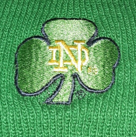 90s Notre Dame Fighting Irish Winter Headband Hat - Picture 2 of 2
